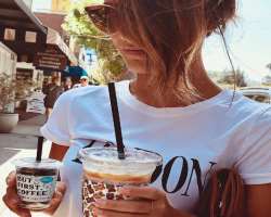 She is a coffee lover.